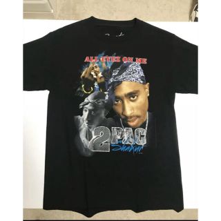 2pac raptee all eyez on me Tシャツ 値下げ出品！(Tシャツ/カットソー(半袖/袖なし))