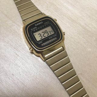 カシオ(CASIO)のcasio LA670W 美品(腕時計)