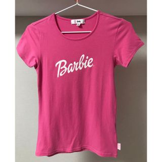 バービー(Barbie)のBarbie ♡ Tシャツ ♡オーロララメ ロゴ 子供 大人 兼用 トップス(Tシャツ(半袖/袖なし))