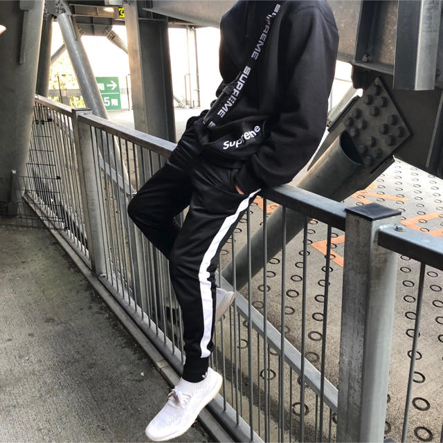 購買 スケボー ラインパンツ トラックパンツ ストリート サイドライン XXL econet.bi