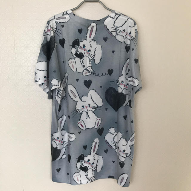 MILKBOY(ミルクボーイ)のMILKBOY Bunny play tee グレー XL レディースのトップス(Tシャツ(半袖/袖なし))の商品写真