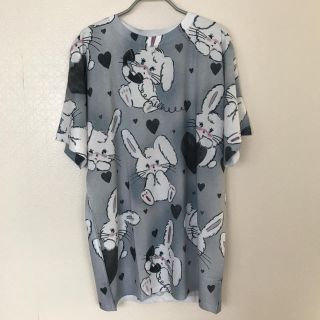 ミルクボーイ(MILKBOY)のMILKBOY Bunny play tee グレー XL(Tシャツ(半袖/袖なし))