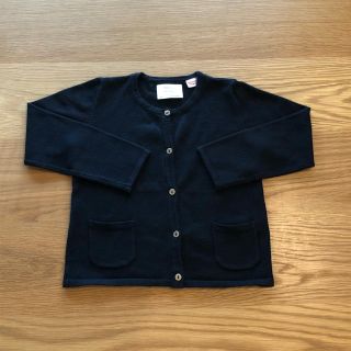 ザラキッズ(ZARA KIDS)のZARA baby ベーシックカーディガン 黒(カーディガン)