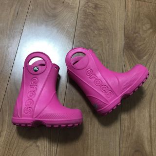 クロックス(crocs)のクロックス レインシューズ キッズ サイズC7(長靴/レインシューズ)