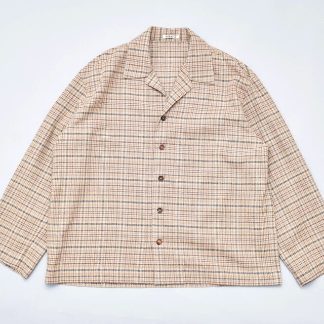 COMOLI(コモリ)のAURALEE SILK SUMMER TWEED BLOUSON 18ss メンズのトップス(シャツ)の商品写真