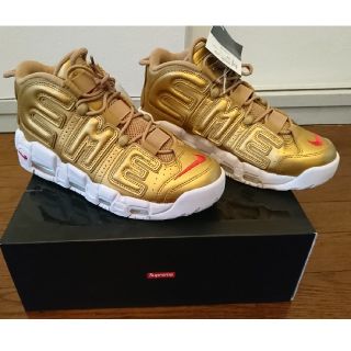 シュプリーム(Supreme)のsupreme x nike more uptempo size 9(スニーカー)