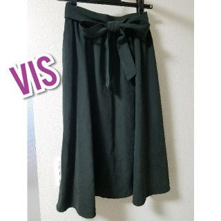 ヴィス(ViS)の値下げ♡新品タグ付き♡ViS♡リボン付きAラインスカート(ひざ丈スカート)