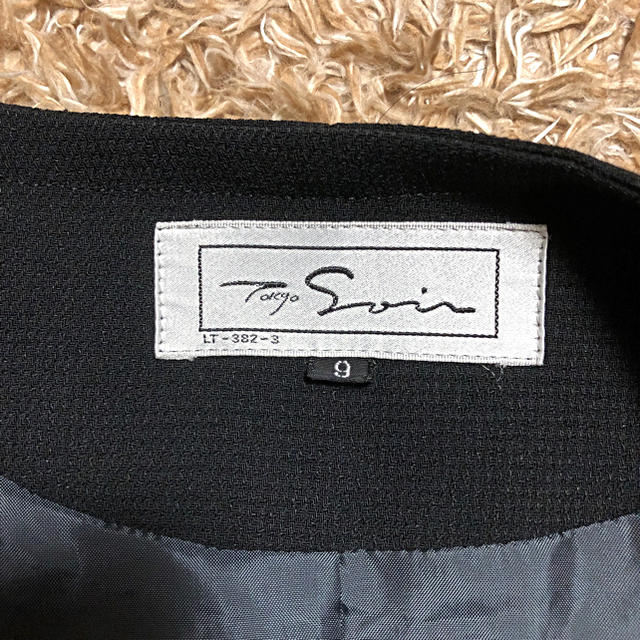 SOIR(ソワール)の《東京ソワール/TokyoSoir》 ワンピース スーツ Mサイズ ブラック レディースのフォーマル/ドレス(スーツ)の商品写真