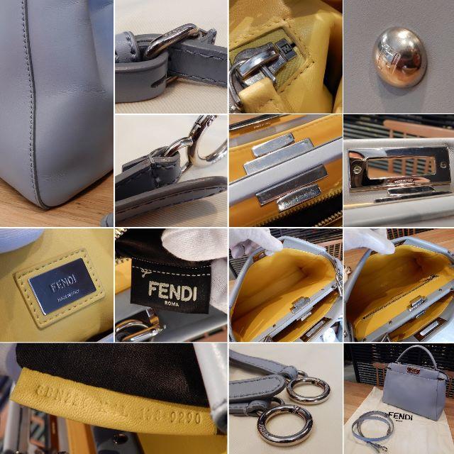 FENDI(フェンディ)ののんのん様の 美品 フェンディ ピーカブー レギュラー ライトブル ハンドバッグ レディースのバッグ(ハンドバッグ)の商品写真