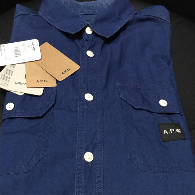 A.P.C. × Carhartt デニムシャツ インディゴ