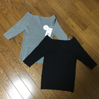 アズールバイマウジー(AZUL by moussy)のAZUL by moussy 未使用 スクエアネック ニット(ニット/セーター)