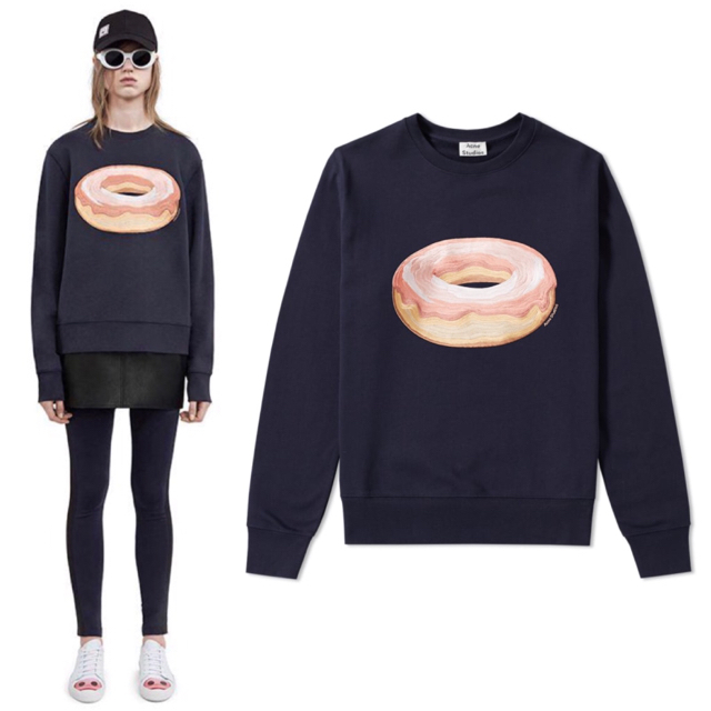 ACNE(アクネ)の【Acne Studios】Casey Dough スウェット ネイビー レディースのトップス(トレーナー/スウェット)の商品写真