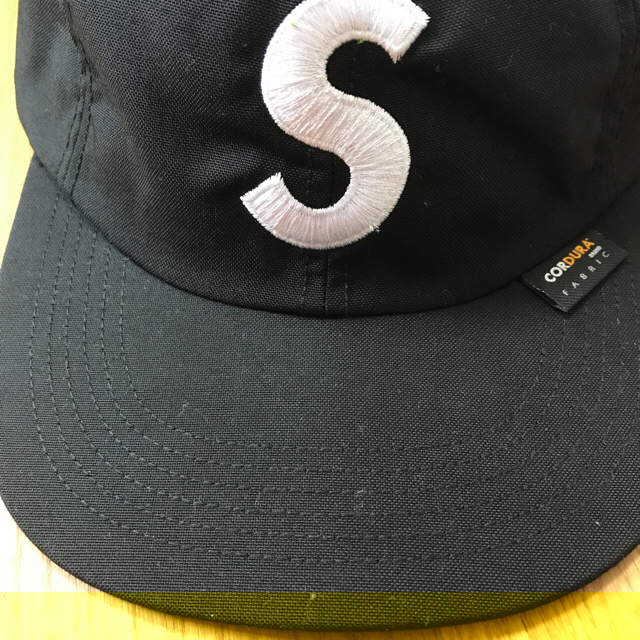 Supreme / Cordura® S Logo 6-Panel  黒帽子