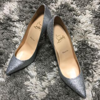 クリスチャンルブタン(Christian Louboutin)のまいまい様【未使用】早い者勝ち！シルバー ラメ パンプス 36 本物ルブタン (ハイヒール/パンプス)