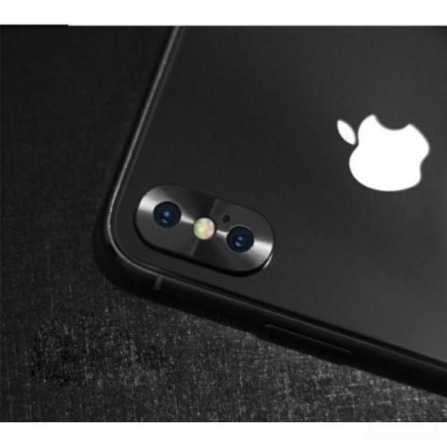 iphoneX カメラ保護 スマホアクセサリー  カメラ メタル 保護 デコ スマホ/家電/カメラのスマホアクセサリー(iPadケース)の商品写真
