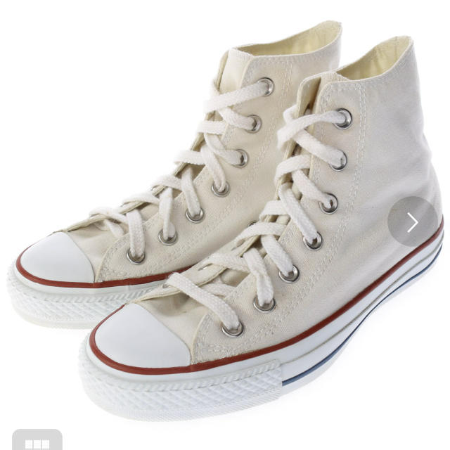 CONVERSE(コンバース)のUSED コンバースハイカット 白 23.5cm レディースの靴/シューズ(スニーカー)の商品写真