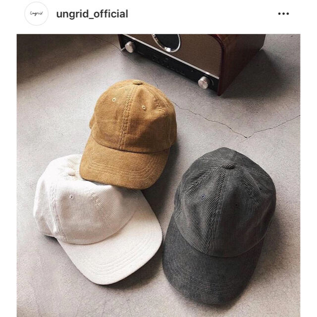 Ungrid 今季 コーデュロイCAP????????