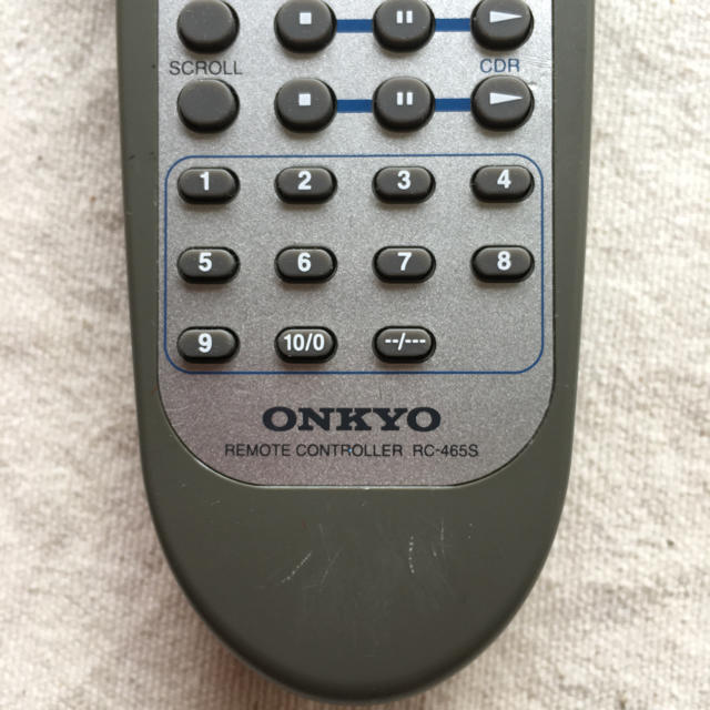 ONKYO(オンキヨー)のONKYO リモコンRC-465S スマホ/家電/カメラのオーディオ機器(その他)の商品写真