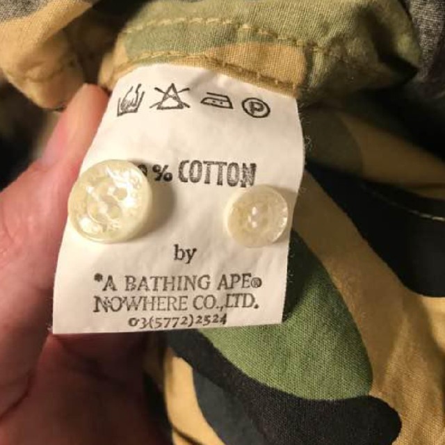 A BATHING APE(アベイシングエイプ)の(本日特別価格)APE初期カモフラ長袖シャツ メンズのトップス(シャツ)の商品写真