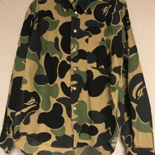 アベイシングエイプ(A BATHING APE)の(本日特別価格)APE初期カモフラ長袖シャツ(シャツ)