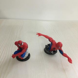 マーベル(MARVEL)のマーベルチョコエッグ       スパイダーマン二体(キャラクターグッズ)