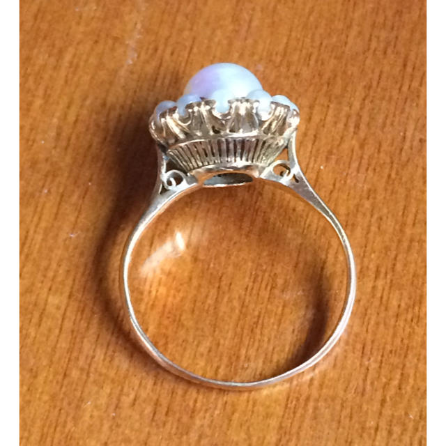 はむみ5673様専用です♡ヴィンテージ k18 アコヤ真珠 リング レディースのアクセサリー(リング(指輪))の商品写真