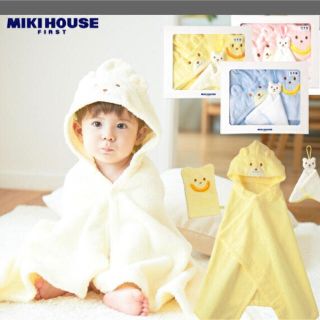 ミキハウス(mikihouse)の☆かおりん様専用☆ ミキハウス バスポンチョ〜ピンク〜(バスローブ)