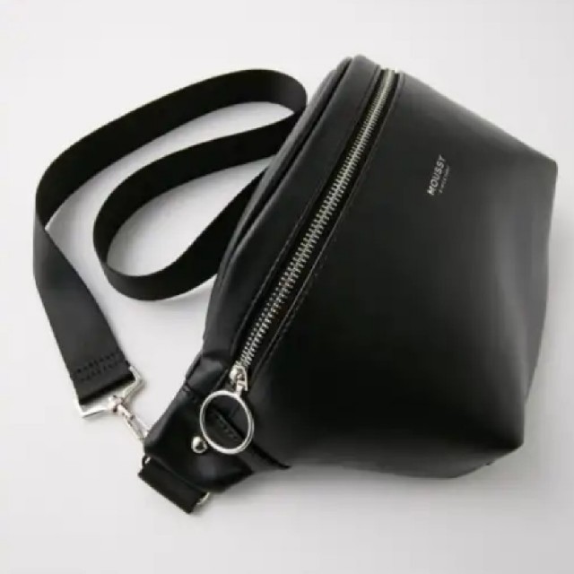 moussy - 新品ブラック合成皮革WAIST&SHOULDERバッグ※圧縮しラクマパックの価格