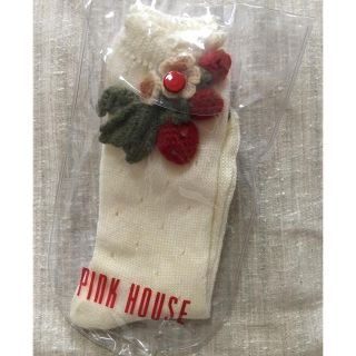 ピンクハウス(PINK HOUSE)のPINK HOUSE 苺モチーフ 靴下(ソックス)