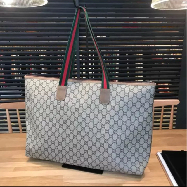 Gucci(グッチ)の良品 GUCCI オールドグッチ トート バッグ GGプラス シェリー グッチ レディースのバッグ(トートバッグ)の商品写真