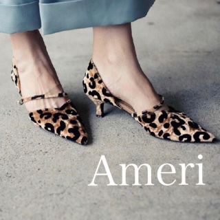 アメリヴィンテージ(Ameri VINTAGE)の【一度着美品❗️】Ameri VINTAGE レオパードパンプス/ミュール(ハイヒール/パンプス)