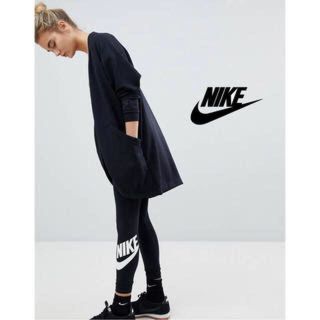 ナイキ(NIKE)のNIKE レッグ ロゴ レギンス 黒 XS 新品未使用(レギンス/スパッツ)