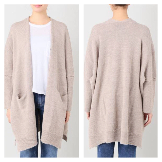 L'Appartement DEUXIEME CLASSE(アパルトモンドゥーズィエムクラス)の【LAUREN MANOOGIAN】WIDE Knit Cardigan レディースのトップス(カーディガン)の商品写真