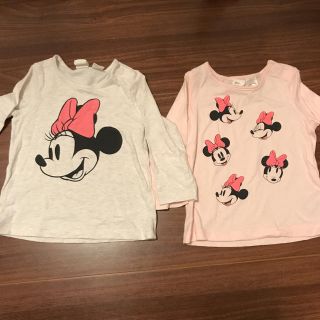 エイチアンドエム(H&M)の女の子 ロンT2枚セット H&M 70(Ｔシャツ)