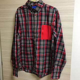 アトモス(atmos)の美品人気送料込み アトモス atmos 赤胸ポッケチェックシャツ XL(シャツ)
