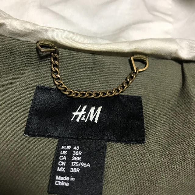 H&M(エイチアンドエム)のH&M メンズ 薄手 ダッフルコート メンズのジャケット/アウター(ダッフルコート)の商品写真
