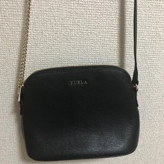 フルラ(Furla)のFURLA  ショルダーバッグ 黒 【美品】(ショルダーバッグ)