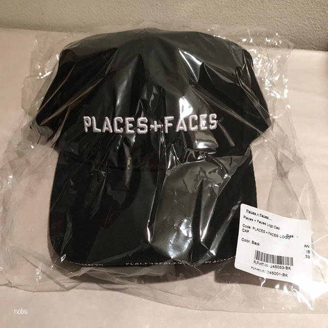 キャップ新品【PLACES + FACES】 Logo Cap ( Black )