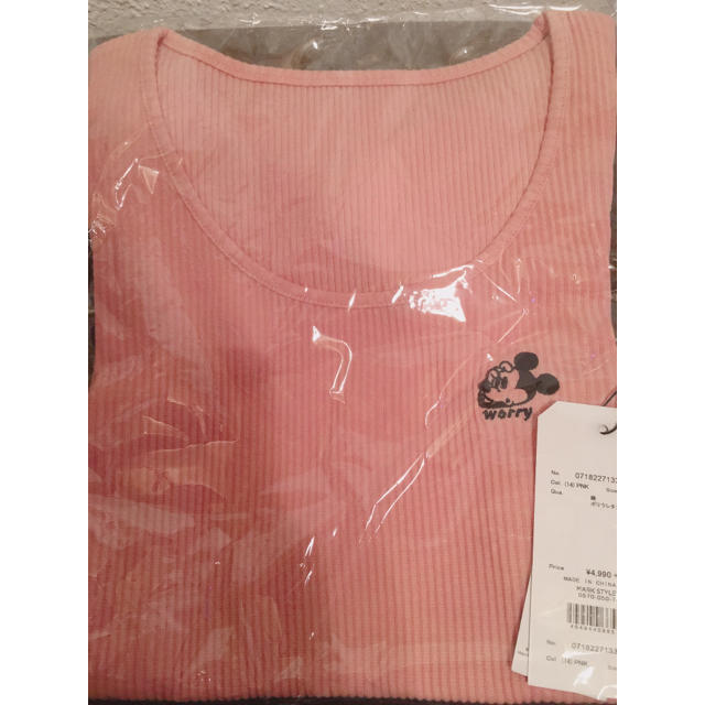 GYDA(ジェイダ)の専用❤GYDA♡MickeyワンポイントテレコショートTシャツ レディースのトップス(Tシャツ(半袖/袖なし))の商品写真