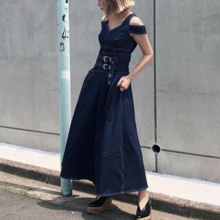 アメリヴィンテージ(Ameri VINTAGE)のAmerica Vintage アメリヴィンテージ デニムワンピース(ロングワンピース/マキシワンピース)