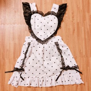 ハロウィンにも♡ドット柄エプロン(衣装)