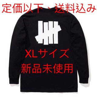 アンディフィーテッド(UNDEFEATED)のUNDEFEATED ICON L/S TEE XLサイズ ブラック新品定価以下(Tシャツ/カットソー(七分/長袖))