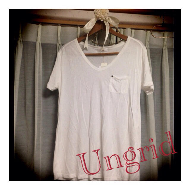 Ungrid(アングリッド)の新品！Ungrid＊ベーシックＴシャツ レディースのトップス(Tシャツ(半袖/袖なし))の商品写真