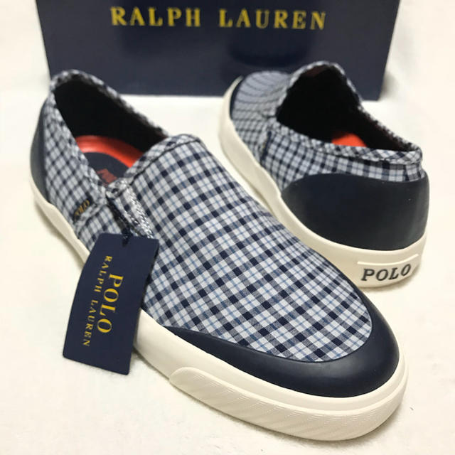 POLO RALPH LAUREN(ポロラルフローレン)のPOLO RALPH LAUREN スリッポン/Bluチェック メンズの靴/シューズ(スリッポン/モカシン)の商品写真