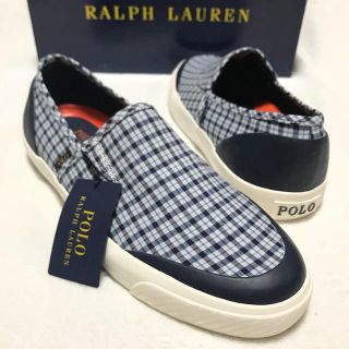 ポロラルフローレン(POLO RALPH LAUREN)のPOLO RALPH LAUREN スリッポン/Bluチェック(スリッポン/モカシン)