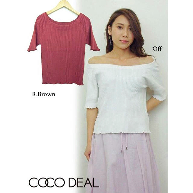 COCO DEAL(ココディール)の最終値下げ‼️COCODEAL❤︎オフショルニット レディースのトップス(ニット/セーター)の商品写真