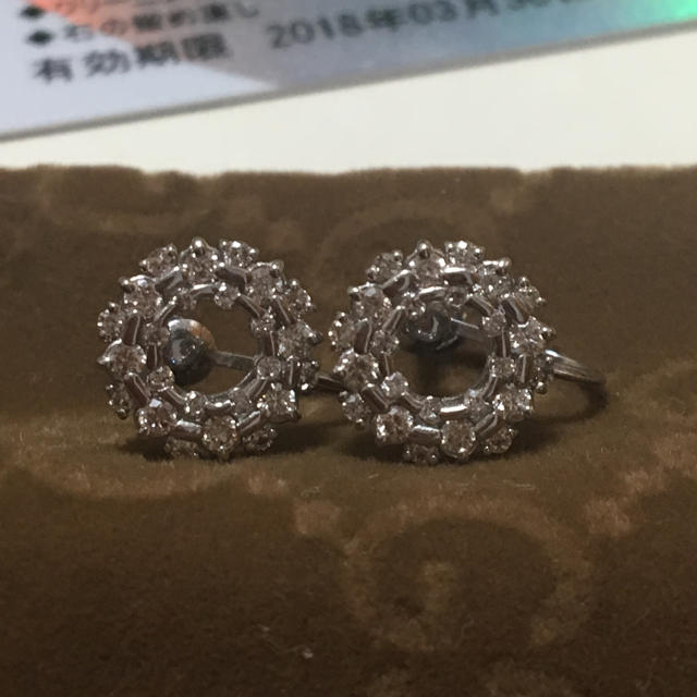 K18YG/K18WG ダイヤモンド イヤリング 0.10CT