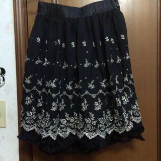 アクシーズファム(axes femme)のaxes 花柄フレアスカート(ミニスカート)