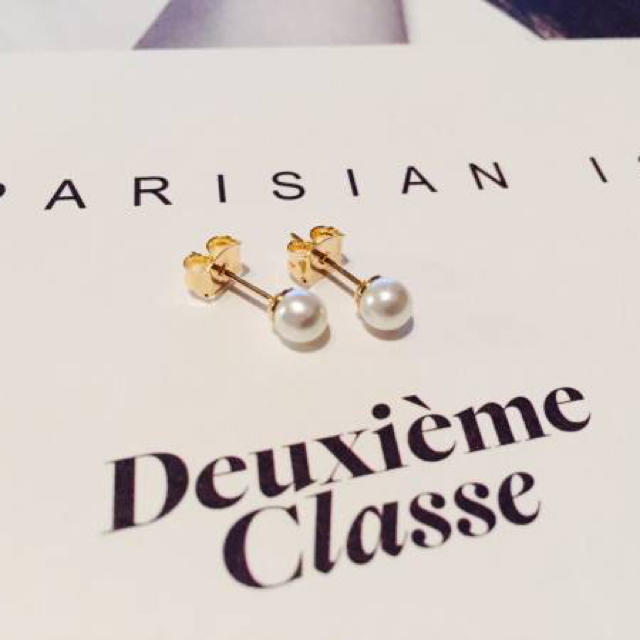 ★新品 DEUXIEME CLASSE ドゥーズィエムクラス 一粒パールピアス