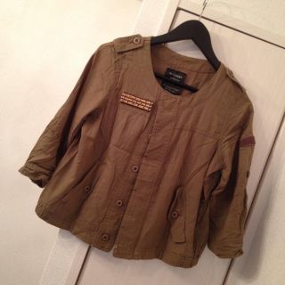 ダブルクローゼット(w closet)のwclosetコットンミリタリーシャツ(シャツ/ブラウス(長袖/七分))